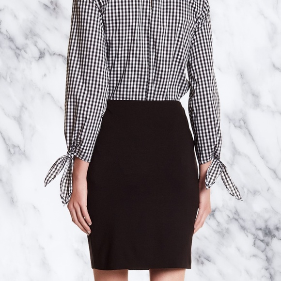 Vince Camuto Rich Black Above-the-Knee Skirt - Picture 7 of 8